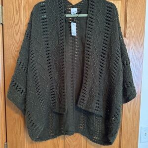 Sonoma Women's Dark Knit Poncho